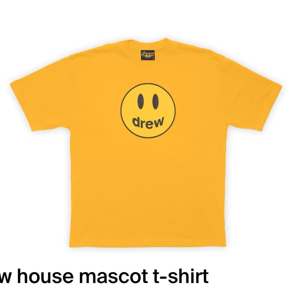 Justin Bieber Drew House Yellow Smiley T-Shirt